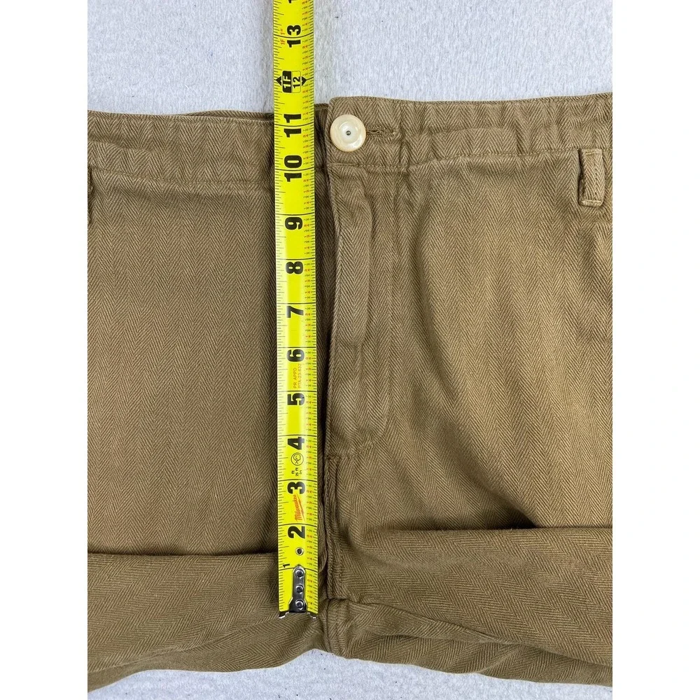 Prospective Flow Pants Mens 28x26 Brown Herringbone Canvas Chino Casual USA